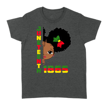 Juneteenth Celebrating 1865 Cute Black Girls Kids Shirt - Standard Women's T-shirt