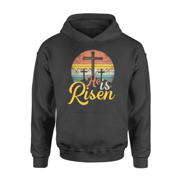 He Is Risen - Christian Easter Jesus Shirt - Standard Hoodie