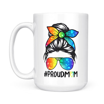 LGBT Girl Mom Proud Mom Mug