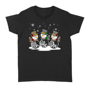 Snowman's Faith hope love Christmas Shirt