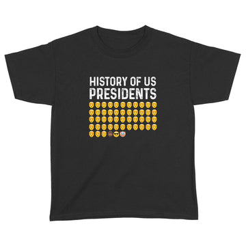 History Of US Presidents Emoji Funny Shirt - Standard Youth T-shirt