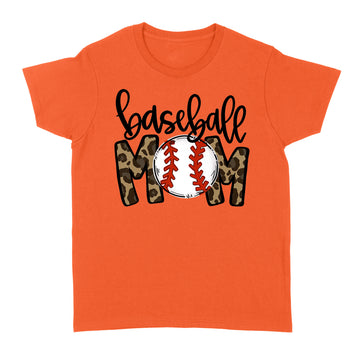 Baseball Mom Leopard Funny Softball Mom Shirt Mother's Day Gift T-Shirt - Standard Women's T-shirt