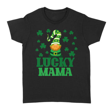 Lucky Mama Mother St Patrick's Day Clover Gnome Irish Gift Premium T-Shirt - Standard Women's T-shirt