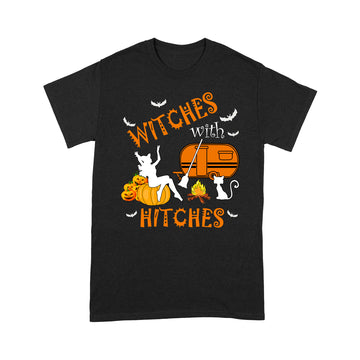 Camping Witches With Hitches Halloween Shirt Cat Lovers Shirt - Standard T-Shirt