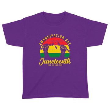 Juneteenth Emancipation Day Vintage Cool Melanin Black Pride Shirt - Standard Youth T-shirt