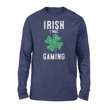 Video Gamer Saint Patricks Day Gaming Lucky Gamer For Boys Long Sleeve T-Shirt - Standard Long Sleeve