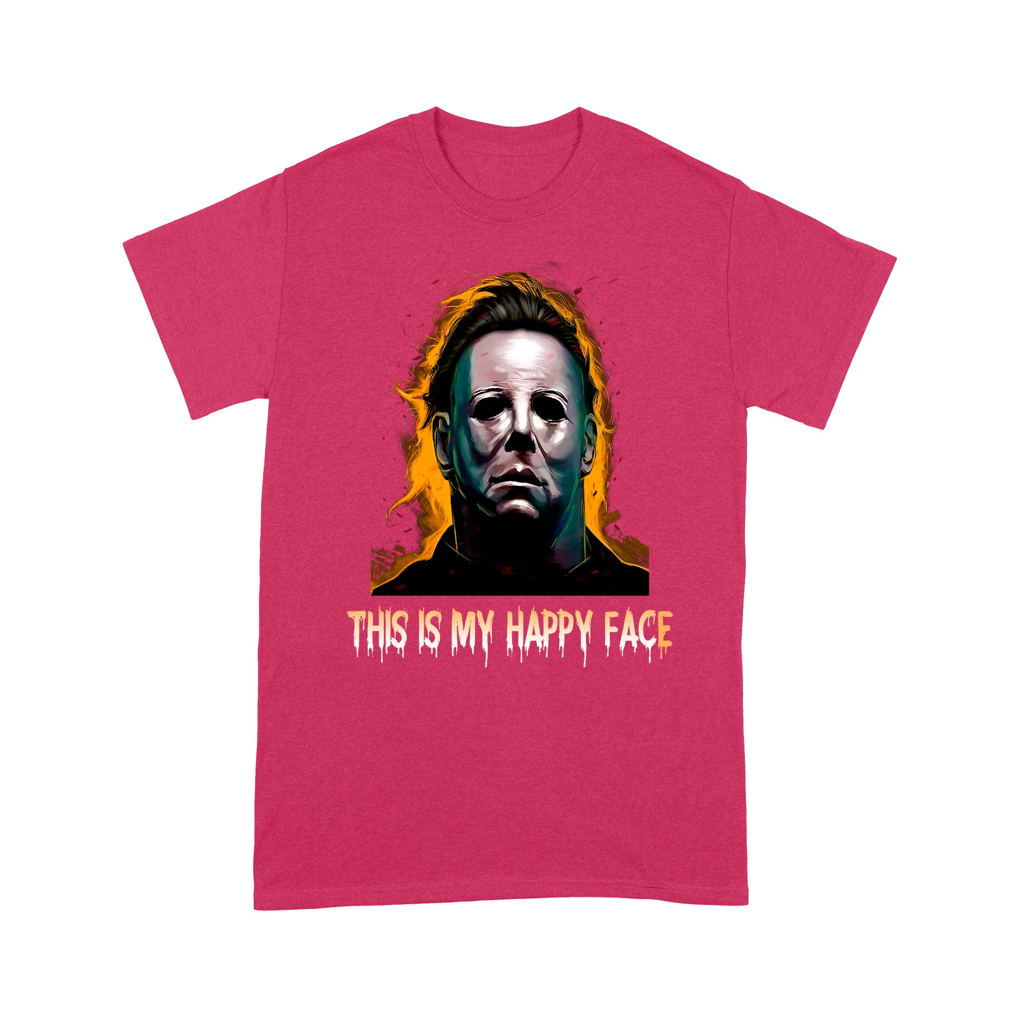 Michael Myers This Is My Happy Face Halloween Funny Shirt - Standard T-Shirt