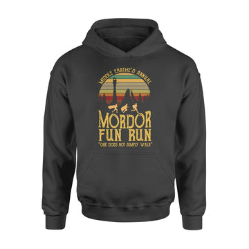 Middle Earth’s Annual Mordor Fun Run One Does Not Simply Walk Vintage Shirt - Standard Hoodie