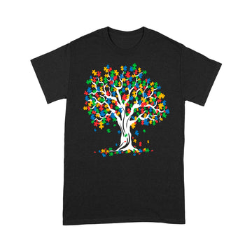 Tree Of Life Autism Awareness Month Funny Asd Supporter Gift Shirt - Standard T-shirt