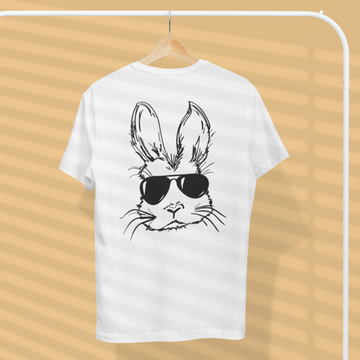 Bunny Face With Sunglasses For Boys Men Kids Easter Shirt - Standard T-Shirt