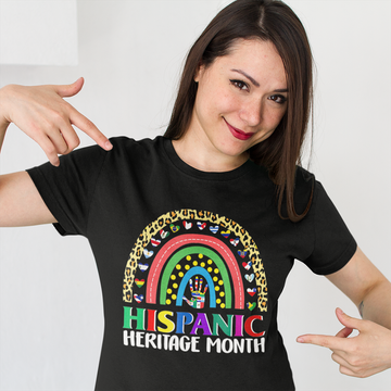 National Hispanic Heritage Month Rainbow All Countries Flags Shirt - Standard T-Shirt
