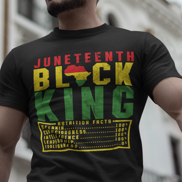 Juneteenth Men s Black King Nutrition Melanin Black Pride Shirt - Standard T-Shirt