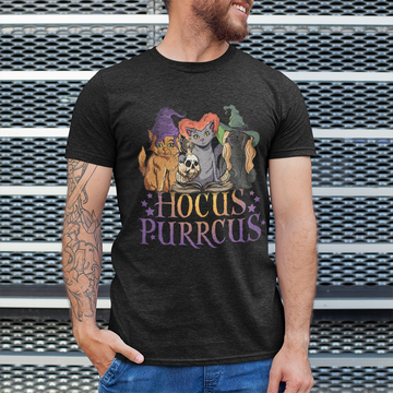 Hocus Purrcus Halloween Witch Cats Funny Parody Shirt - Standard T-Shirt