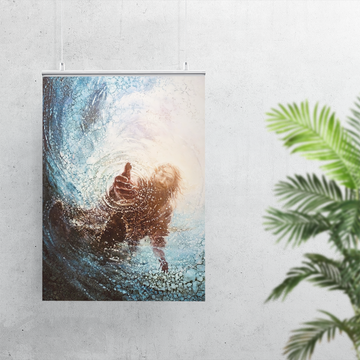The Hand of God Painting Depicts Jesus Poster - Standard Poster