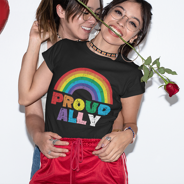 Proud Ally Lgbt Rainbow Gay Pride Month Long Shirt - Standard T-Shirt