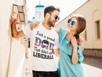 Just A Proud Dad That Didn t Raise Liberals Shirt - Standard T-shirt